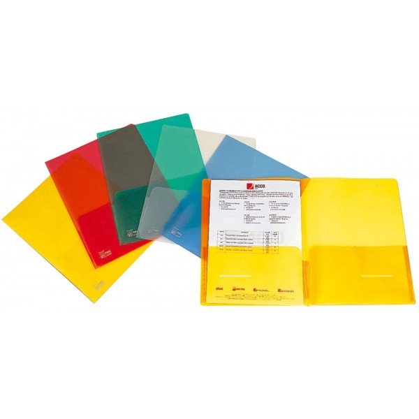 KING MEC Cartella in PPL con 2 tasche portadocumenti 21x29,7cm