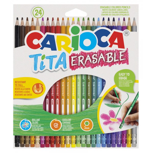 Astuccio pastelli tita erasable colore assortiti