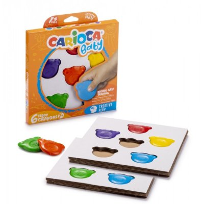Pastelli a cera baby - teddy colore assortiti