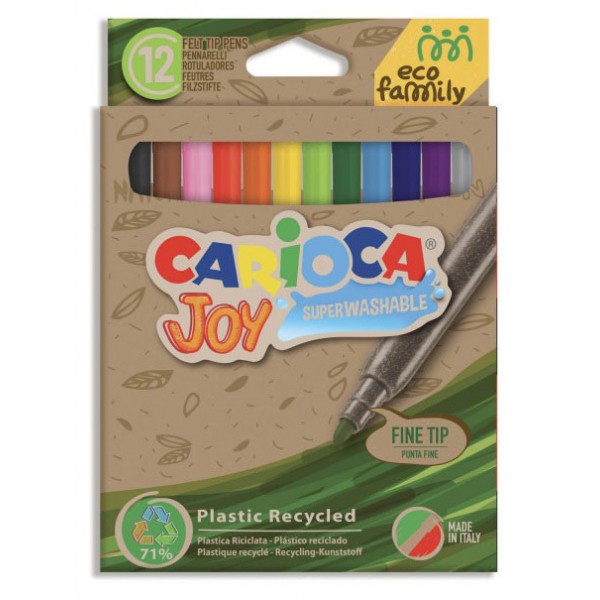 Astuccio pennarelli joy ecofamily colore assortiti
