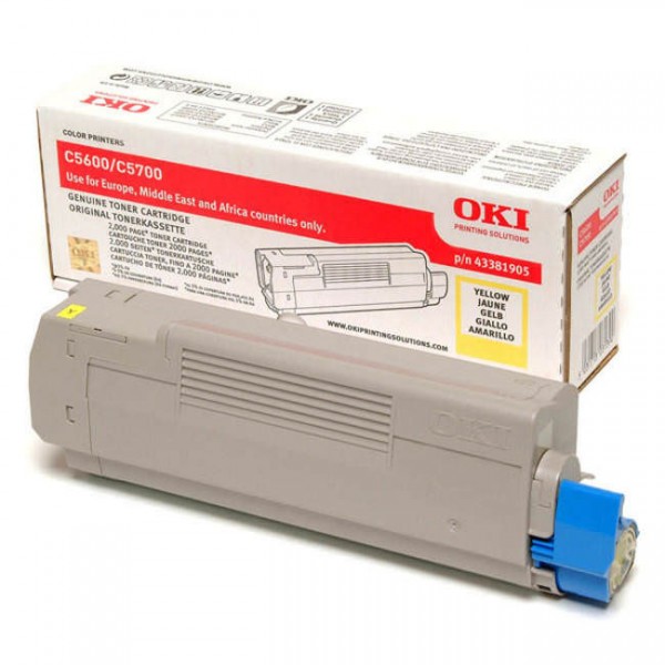 OKI toner originale giallo 43381905