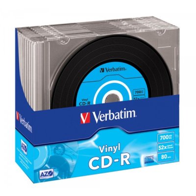 VERBATIM CD-R 700MB con tecnologia AZO scatola da 10 CD