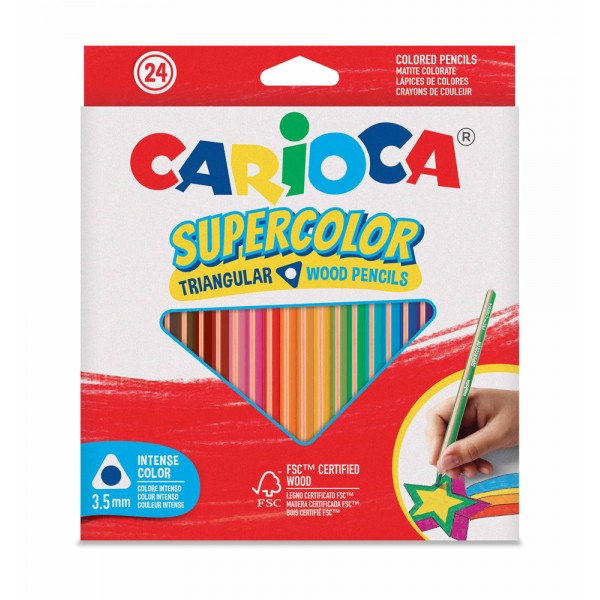 Astuccio pastelli supercolor triangular colore assortiti