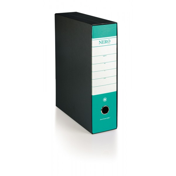 BREFIOCART Registratore protocollo - Verde - Dorso 8cm - 28,5x35cm
