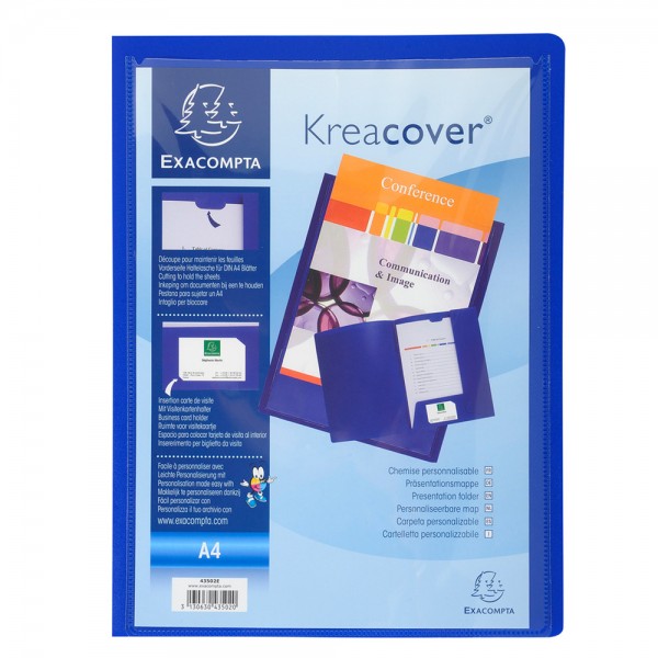 Kreacover - cartella presentazione personalizzabile colore blu