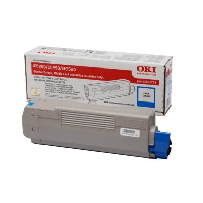 OKI Toner Originale Ciano 43865723