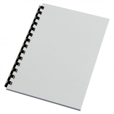 Leathergrain - copertine per rilegatura colore bianco grammatura 250gr