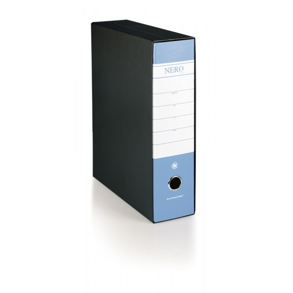 BREFIOCART Registratore protocollo - Azzurro - Dorso 5cm - 28,5x35cm