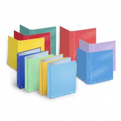 Raccoglitore monocromo 27x32cm d. 4cm assortiti colore assortiti