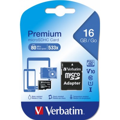 VERBATIM Micro SD Card da 16GB