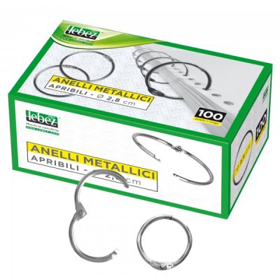 Anelli metallici colore metal