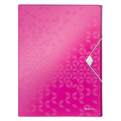Wow - cartellina con elastico colore fucsia