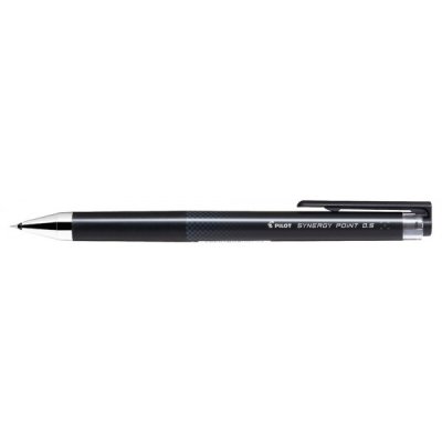 PILOT - Synergy Point Penna roller con inchiostro gel ricaricabile, grip ergonomico - punta 0,5mm - Nero