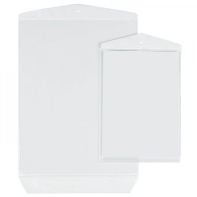 Buste porta,appendicartello avvisi a5 - 15x21cm colore trasparente