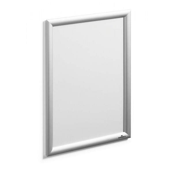 Cornice a scatto colore argento metallizzato