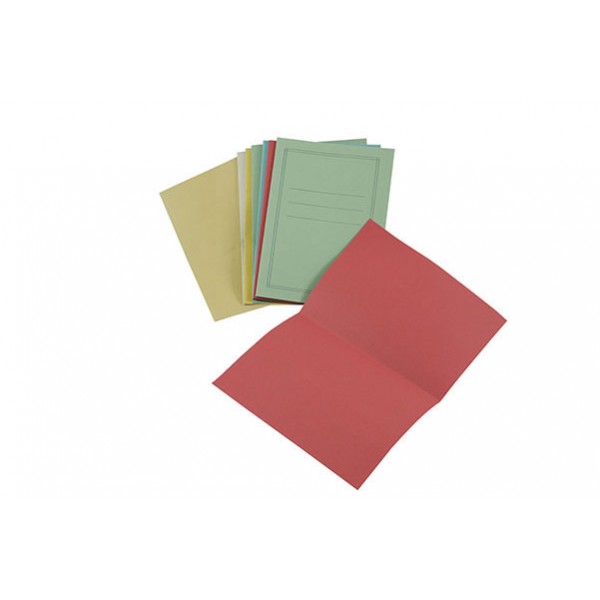 Cartellina in cartoncino BREFIOCART da 140gr , senza lembi, con stampa tabella esterna - Giallo - 100pz
