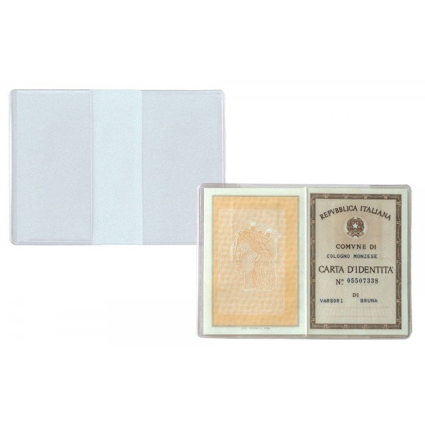 Porta carta identit colore trasparente