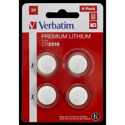 VERBATIM batteria premium al litio CR2016 3V