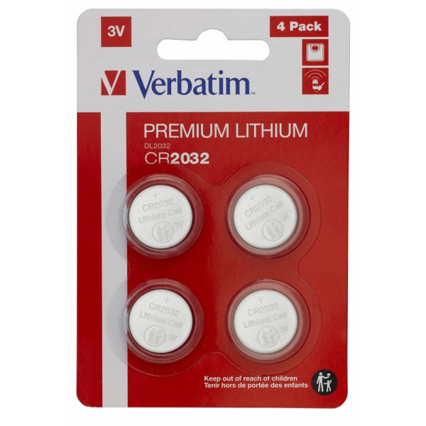 VERBATIM batteria premium al litio CR2032 3V