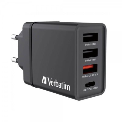 Verbatim alimentatore usb‑a/c colore nero