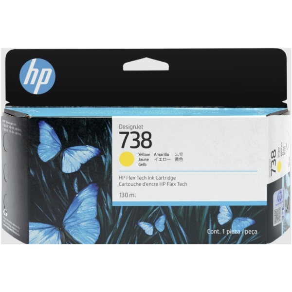 Cartuccia HP 738 (498N7A) Giallo originale