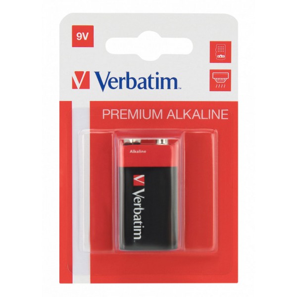 VERBATIM batteria alcalina transistor LR61 9V