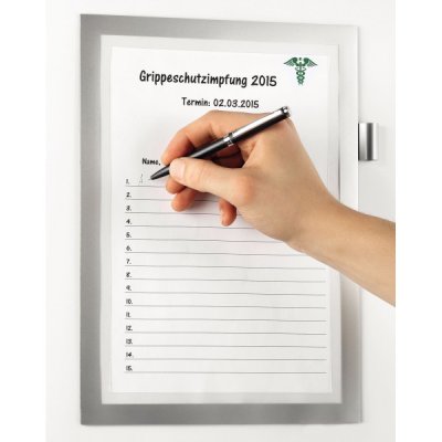 Duraframe note - cornice adesiva colore argento metallizzato