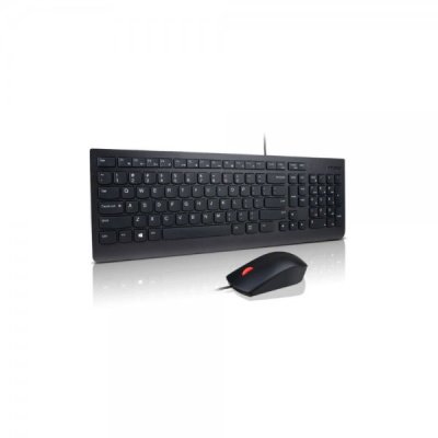 Lenovo essential kit tastiera e mouse wired colore nero