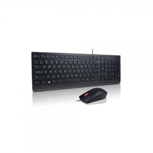 Lenovo essential kit tastiera e mouse wired colore nero