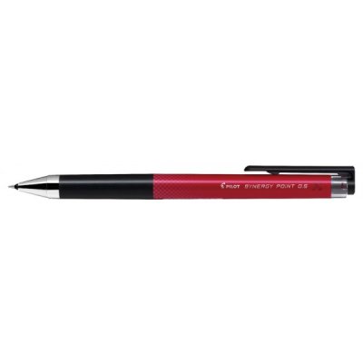 PILOT - Synergy Point Penna roller con inchiostro gel ricaricabile, grip ergonomico - punta 0,5mm - Rosso
