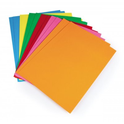 BREFIOCART cartelline in cartoncino a 3 lembi 25x33cm - 200g - Rosso