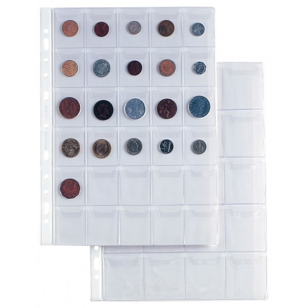 Buste forate ercole porta monete a4 - 21x29,7cm colore trasparente