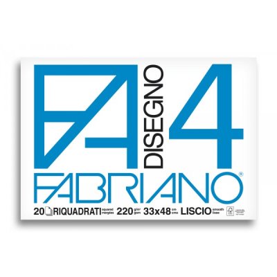 Album da disegno f4 liscio squadrato 20fg colore bianco grammatura 220gr