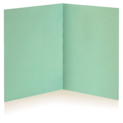 Cartellina in cartoncino BREFIOCART da 200gr, senza lembi, con stampa tabella esterna - Verde - 100pz