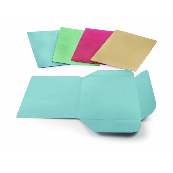 BREFIOCART cartellina in cartoncino a 3 lembi 25x33cm - 190 - Azzurro
