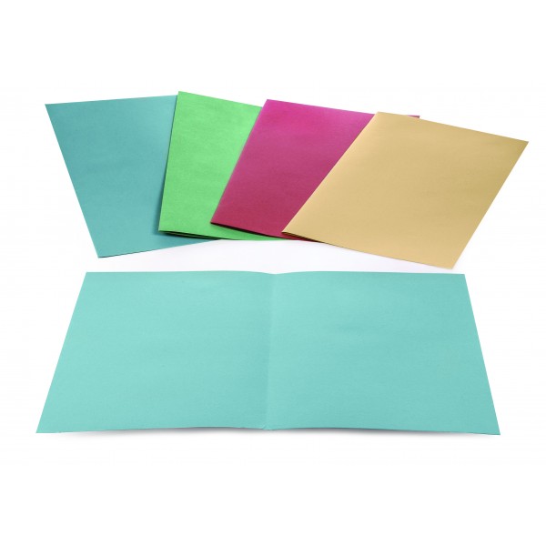 Eco - Cartellina in cartoncino BREFIOCART da 200gr, senza lembi - Azzurro - 200pz