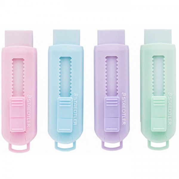 Gomma pvc free colore assortiti pastello