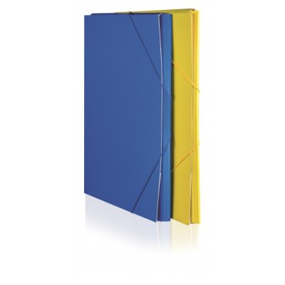Cartellina con elastico agli angoli colore blu