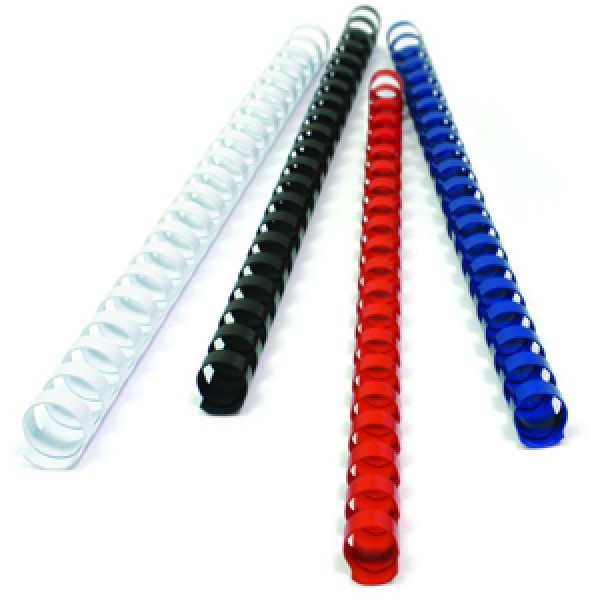 Dorsi plastici rotondi rilegafogli colore blu