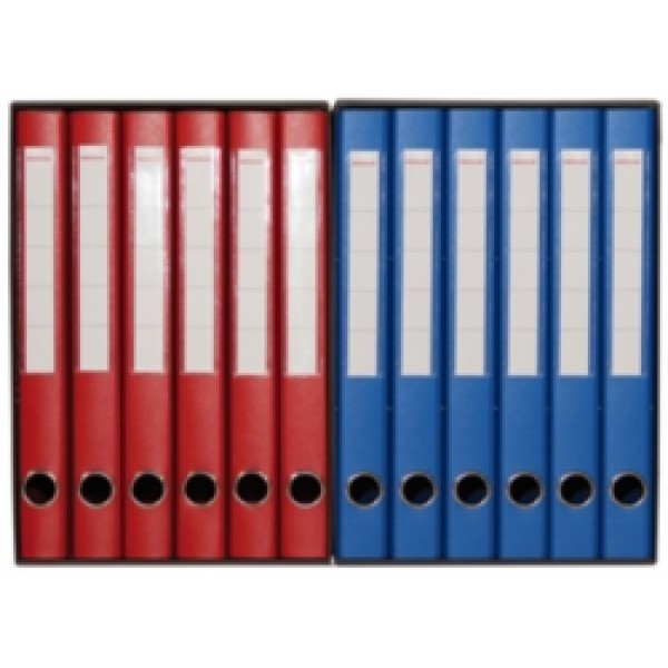Gruppi cartelle portadocumenti 34x27cm d. 4cm blu colore blu