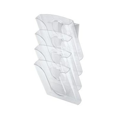 Presenter set 4 vaschette ad incastro colore trasparente