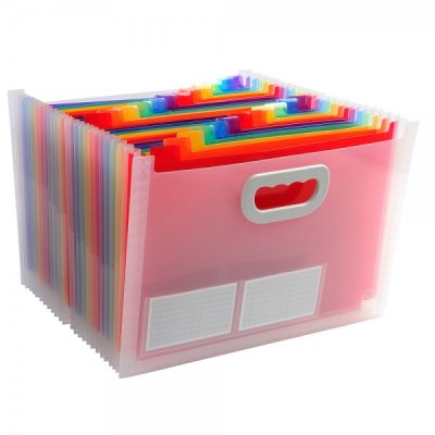 EXACOMPTA classificatore valigetta 24 tasche 33x23,5x25cm