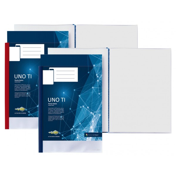 Portalistini personalizzabili uno ti , 12 buste 25x35,3cm colore blu colore blu
