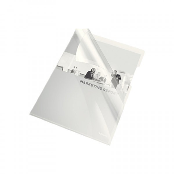 Cartelline a l in pvc a4 - 21x29,7cm colore trasparente