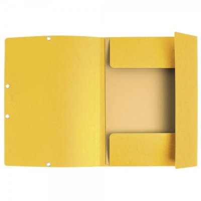 EXACOMPTA cartellina a 3 lembi con elastico angolare 24x32cm - 400g - Giallo