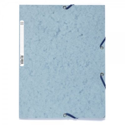 EXACOMPTA cartellina a 3 lembi con elastico angolare 24x32cm - 400g - Grigio chiaro
