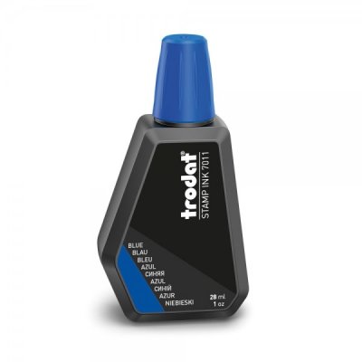7011 - inchiostro per timbri colore blu colore blu