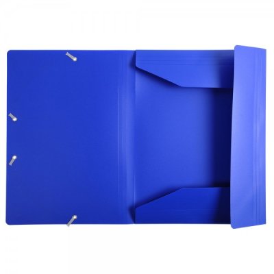 Cartellina con elastico colore blu