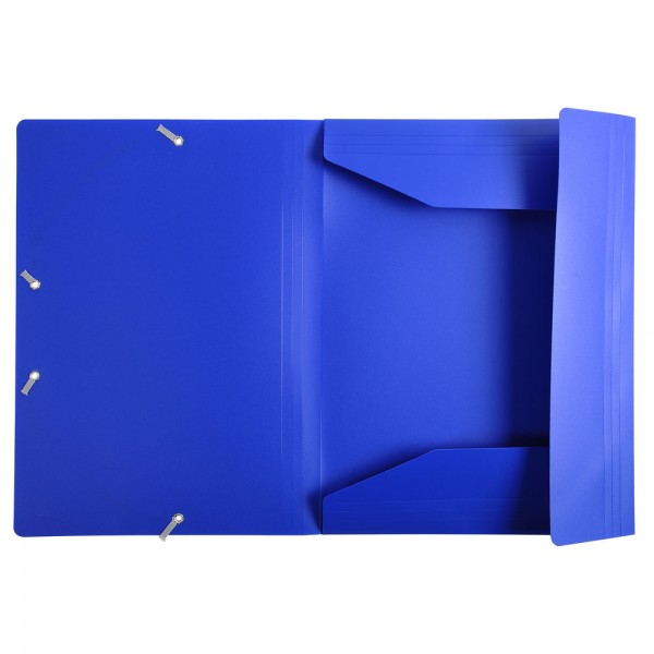 Cartellina con elastico colore blu