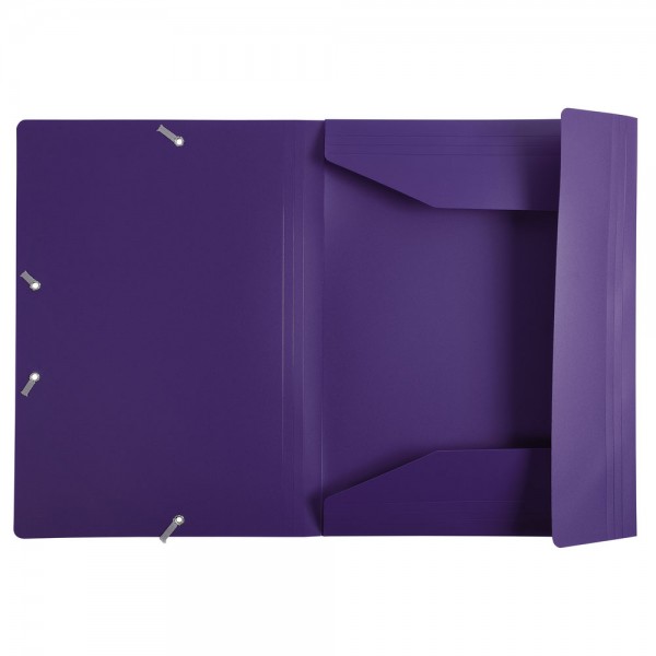 Cartellina con elastico colore viola